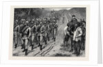 The Brighton Review: The Artists' Corps Marching to Brighton 1880 by Anonymous
