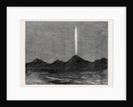 The Comet in the Southern Hemisphere As Viewed from the Wellington in Queen Charlotte's Sound 1880 by Anonymous