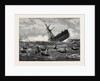 Foundering of the Union Company's Mail Steamship American: The Boats Leaving the Ship 1880 by Anonymous