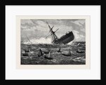 Foundering of the Union Company's Mail Steamship American: The Boats Leaving the Ship 1880 by Anonymous