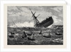 Foundering of the Union Company's Mail Steamship American: The Boats Leaving the Ship 1880 by Anonymous
