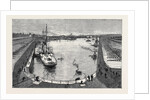 The New Dock from the Hotel Holyhead 1880 by Anonymous