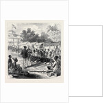 The Ashantee War: Arrivals at the North Gate Cape Coast Castle 1874 by Anonymous
