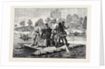 The Ashantee War: Ashantee Ambassadors Crossing the Prah 1874 by Anonymous