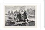 The Ashantee War: Ashantee Ambassadors Crossing the Prah 1874 by Anonymous