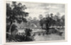 The Ashantee War: The Camp at Prah-Su Native Artillery Crossing the River 1874 by Anonymous