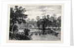 The Ashantee War: The Camp at Prah-Su Native Artillery Crossing the River 1874 by Anonymous