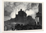 The Burning of the Pantechnicon: The Fire Seen from Belgrave Square London 1874 by Anonymous