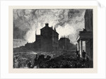 The Burning of the Pantechnicon: The Fire Seen from Belgrave Square London 1874 by Anonymous