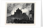The Burning of the Pantechnicon: The Fire Seen from Belgrave Square London 1874 by Anonymous