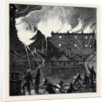 The Burning of the Pantechnicon: The Fire Seen from the Roof of Rice's Stables London 1874 by Anonymous