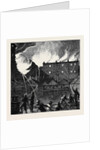 The Burning of the Pantechnicon: The Fire Seen from the Roof of Rice's Stables London 1874 by Anonymous