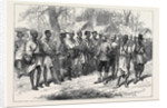 The Ashantee War: Inspecting Kossohs at Prah-Su 1874 by Anonymous