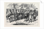 The Ashantee War: Inspecting Kossohs at Prah-Su 1874 by Anonymous