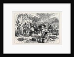 The Ashantee War: Sharpening Cutlasses in the Camp at Prah-Su 1874 by Anonymous