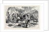 The Ashantee War: Sharpening Cutlasses in the Camp at Prah-Su 1874 by Anonymous