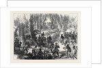 The Ashantee War: Lord Giffard and Advance Scouts on the Adansi Hills Warned by an Ashantee Priest Not to Go Forward 1874 by Anonymous