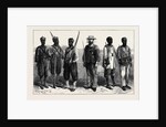 The Ashantee War: Sentries of the Different Lines of Troops in Camp at Prah-Su 1874 by Anonymous