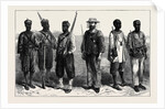 The Ashantee War: Sentries of the Different Lines of Troops in Camp at Prah-Su 1874 by Anonymous