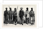 The Ashantee War: Sentries of the Different Lines of Troops in Camp at Prah-Su 1874 by Anonymous