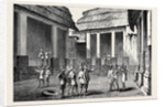 The Ashantee War: Interior of the Adansi Chief's Palace at Fomannah: English Officers Selecting Quarters 1874 by Anonymous