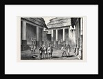 The Ashantee War: Interior of the Adansi Chief's Palace at Fomannah: English Officers Selecting Quarters 1874 by Anonymous