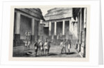 The Ashantee War: Interior of the Adansi Chief's Palace at Fomannah: English Officers Selecting Quarters 1874 by Anonymous