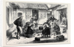 The Ashantee War: Naval Brigade Men Breakfasting in the Courtyard of an Ashantee House 1874 by Anonymous