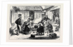 The Ashantee War: Naval Brigade Men Breakfasting in the Courtyard of an Ashantee House 1874 by Anonymous