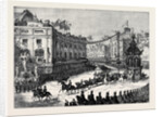 The Royal Entry Into London: The Procession in Oxford Circus London 1874 by Anonymous
