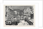 The Royal Entry Into London: The Procession at the Foot of Regent Street 1874 by Anonymous