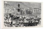 The Royal Entry Into London: The Procession Passing the Guards' Memorial Waterloo Place 1874 by Anonymous