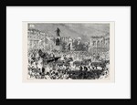 The Royal Entry Into London: The Procession Passing the Guards' Memorial Waterloo Place 1874 by Anonymous