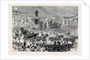 The Royal Entry Into London: The Procession Passing the Guards' Memorial Waterloo Place 1874 by Anonymous