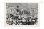 The Royal Entry Into London: The Procession Passing the Guards' Memorial Waterloo Place 1874 by Anonymous