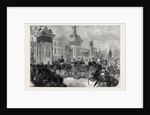The Royal Entry Into London: The Procession at Buckingham Palace 1874 by Anonymous