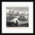 Crossing the Sweet River Near Elmina 1874 by Anonymous