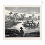 Crossing the Sweet River Near Elmina 1874 by Anonymous