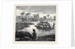 Crossing the Sweet River Near Elmina 1874 by Anonymous