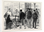 The Universities' Boat Race on the Thames: Weighing the Crew 1874 by Anonymous