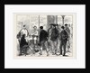 The Universities' Boat Race on the Thames: Weighing the Crew 1874 by Anonymous
