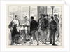 The Universities' Boat Race on the Thames: Weighing the Crew 1874 by Anonymous