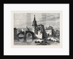 The Civil War in Spain: View in Bilbao the Church and Bridge of St. Antonio 1874 by Anonymous