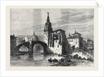 The Civil War in Spain: View in Bilbao the Church and Bridge of St. Antonio 1874 by Anonymous