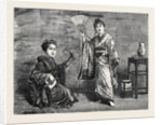 Japanese Dancing Girl Practising 1874 by Anonymous