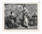 Japanese Dancing Girl Practising 1874 by Anonymous