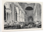 Preparation in St. Paul's Cathedral, for the Funeral of the Duke: The Nave, by Gaslight, 1852 by Anonymous