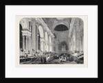 Preparation in St. Paul's Cathedral, for the Funeral of the Duke: The Nave, by Gaslight, 1852 by Anonymous