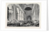 Preparation in St. Paul's Cathedral, for the Funeral of the Duke: The Nave, by Gaslight, 1852 by Anonymous