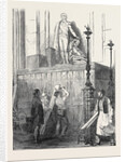 Preparations for the Funeral of the Duke of Wellington, in St. Paul's Cathedral: The Nelson Monument, 1852 by Anonymous